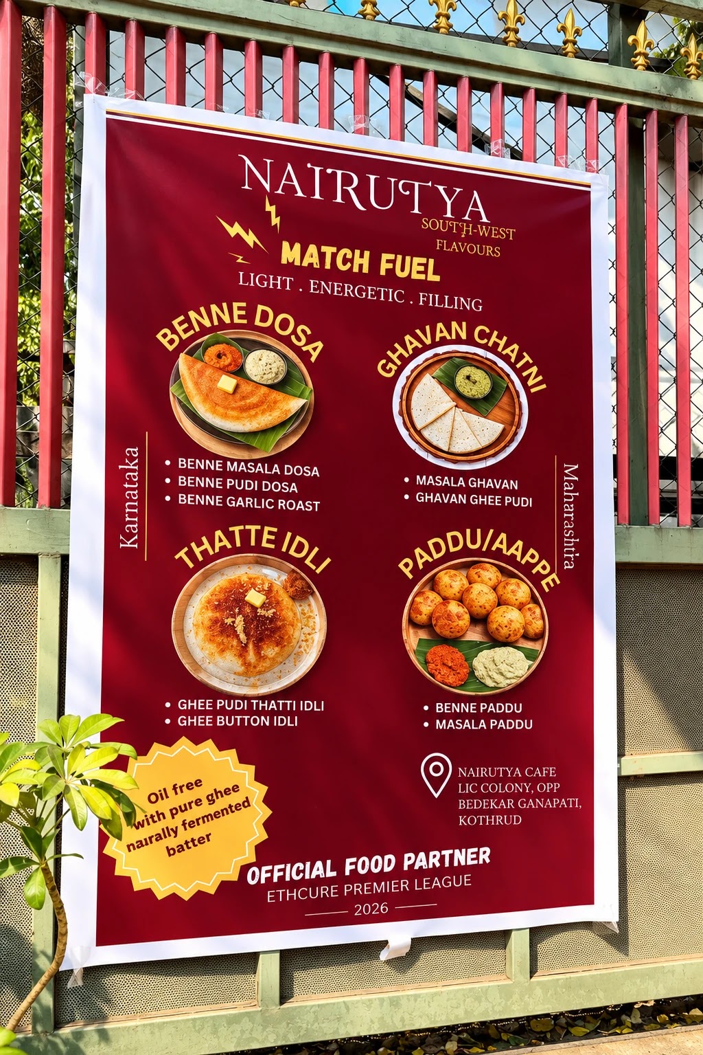 Nairutya Match Fuel Menu Poster